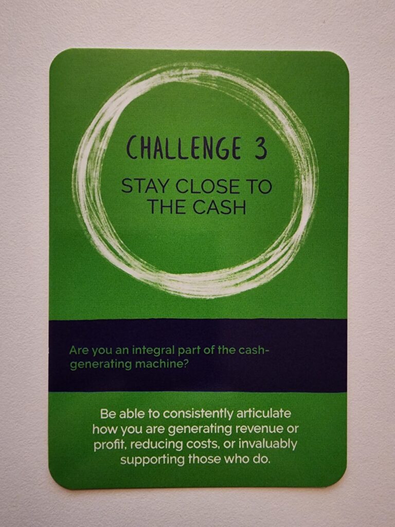 Marketing Mess card featuring the tip: Stay Close to the Cash Flow